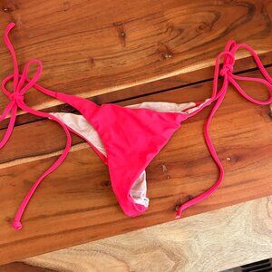 The Girl The Water Hot Pink Bikini Bottoms